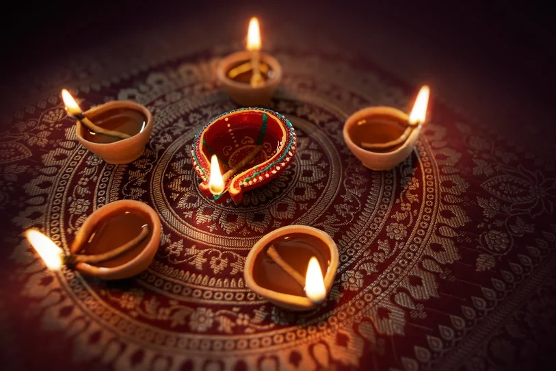 Diwali candles